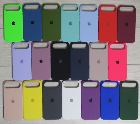 Силиконовый чехол для iPhone 17 Air с открытой камерой Черный