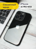 Чехлы стеклянные для iPhone 16 Pro Max Черный