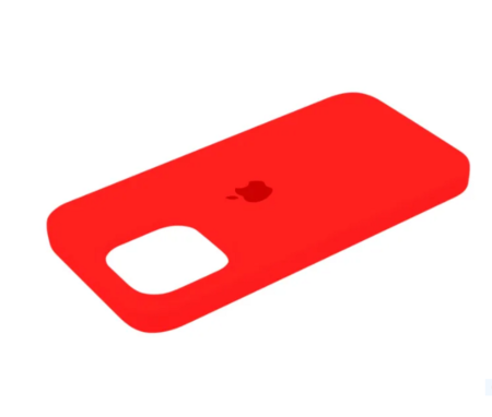 Силиконовый чехол для iPhone 16 Pro с открытой камерой Красный