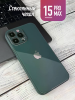 Чехлы стеклянные для iPhone 15 Pro Max Болотный