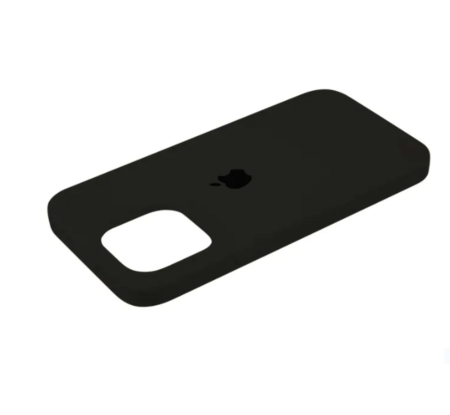 Силиконовый чехол для iPhone 16 Pro Max с открытой камерой Серый