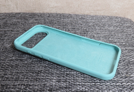 Силиконовый чехол для iPhone 17 Air с открытой камерой Мятный