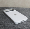 Силиконовый чехол для iPhone 17 Pro с открытой камерой Белый