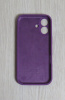 Силиконовый чехол для iPhone 16 с закрытой камерой Фиолетовый