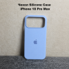Силиконовый чехол с открытой камерой iPhone 18 Pro Max Голубой