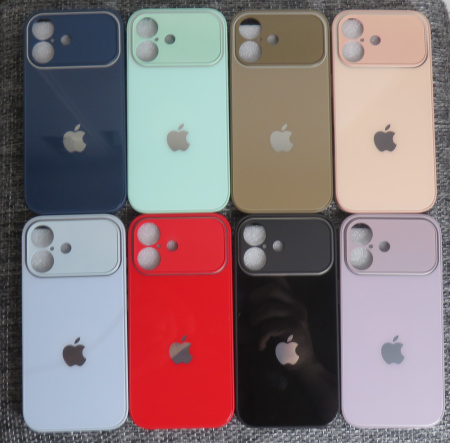 Чехлы стеклянные для iPhone 17 Оранжевый