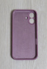 Силиконовый чехол для iPhone 16 с закрытой камерой светло-фиолетовый