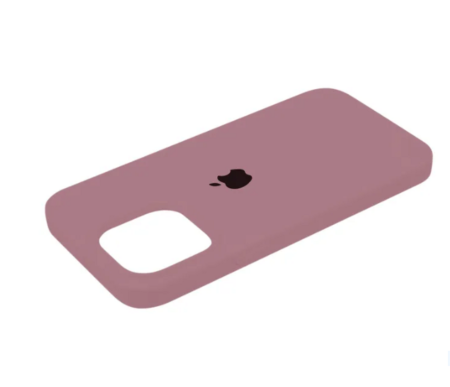 Силиконовый чехол для iPhone 16 Pro Max с открытой камерой светло-фиолетовый