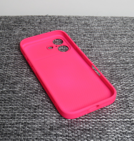 Чехлы стеклянные для  iPhone 17 розовый