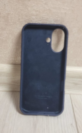 Силиконовый чехол для iPhone 17 с открытой камерой т-синий