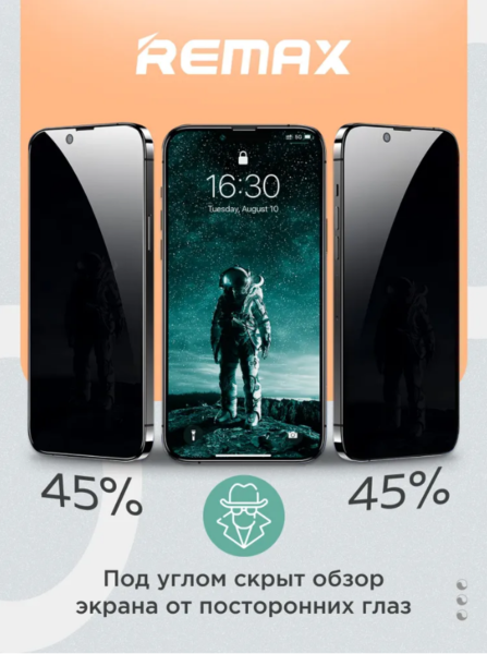 Защитное стекло с авто установкой антишпион Remax ES-02 Samsung Galaxy S24 Ultra