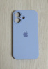 Силиконовый чехол для iPhone 16 с закрытой камерой голубой