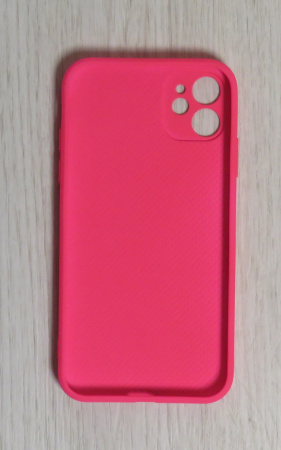 Чехлы стеклянные для iPhone 11 розовый