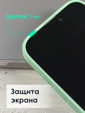 Чехлы стеклянные для iPhone 15 Pro Мятный