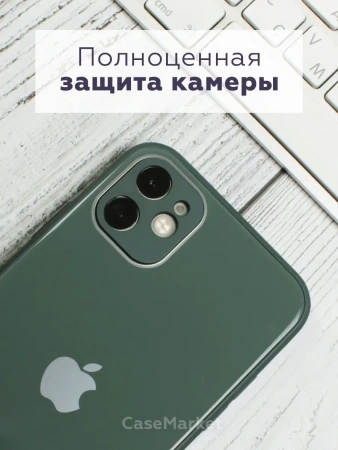 Чехлы стеклянные для iPhone 11 Болотный