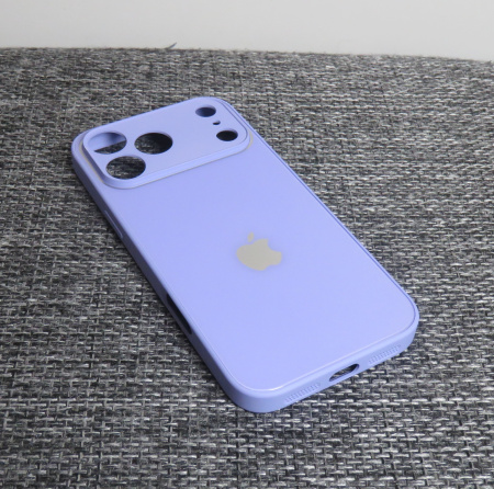 Чехлы стеклянные для iPhone 17 Pro Max лаванда