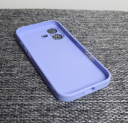 Чехлы стеклянные для  iPhone 17 лаванда