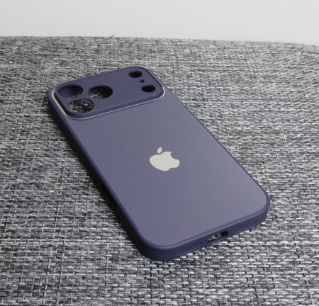 Чехлы стеклянные для iPhone 17 Pro Max Темно-фиолетовый