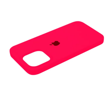 Силиконовый чехол для iPhone 16 Pro Max с открытой камерой розовый