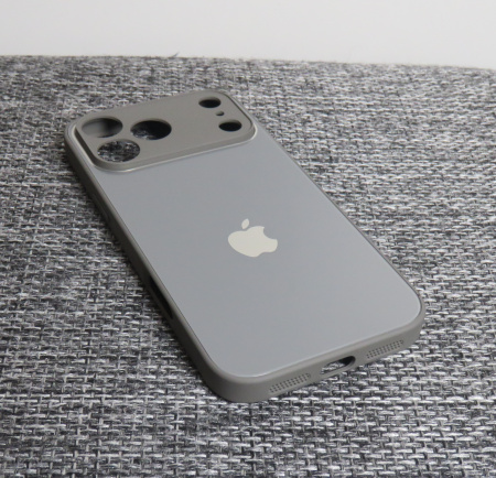 Чехлы стеклянные для iPhone 17 Pro Max Серый