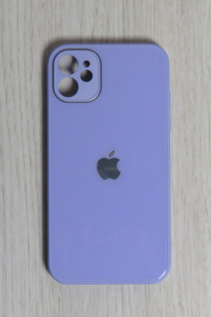 Чехлы стеклянные для iPhone 12 лаванда