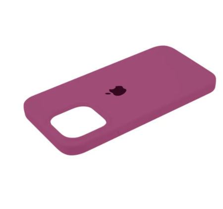 Силиконовый чехол для iPhone 16 Pro Max с открытой камерой Фиолетовый