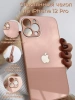 Чехлы стеклянные для iPhone 12 Pro пудровый