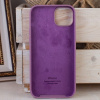 Силиконовый чехол для iPhone 15 Plus с открытой камерой светло-фиолетовый