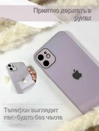 Чехлы стеклянные для iPhone 11 Кофейный