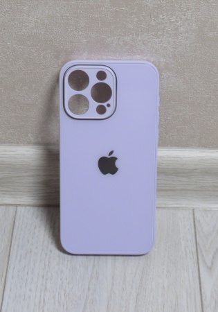 Чехлы стеклянные для iPhone 14 Pro Max Сиреневый