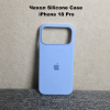 Силиконовый чехол с открытой камерой iPhone 18 Pro Голубой