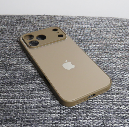 Чехлы стеклянные для iPhone 17 Pro Коричневый