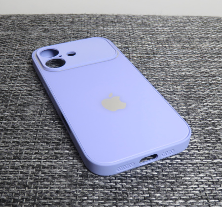 Чехлы стеклянные для  iPhone 17 лаванда