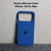 Силиконовый чехол с открытой камерой iPhone 18 Pro Max Деним