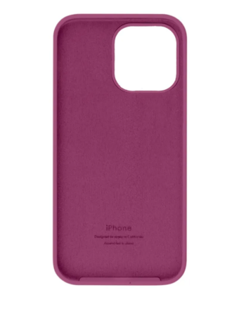 Силиконовый чехол для iPhone 16 Pro Max с открытой камерой Фиолетовый