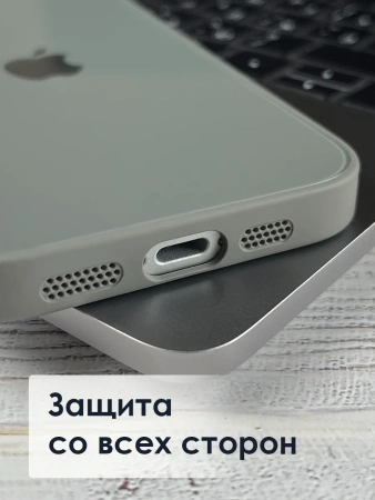 Чехлы стеклянные для iPhone 14 Pro Серый