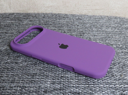 Силиконовый чехол для iPhone 17 Air с открытой камерой Фиолетовый